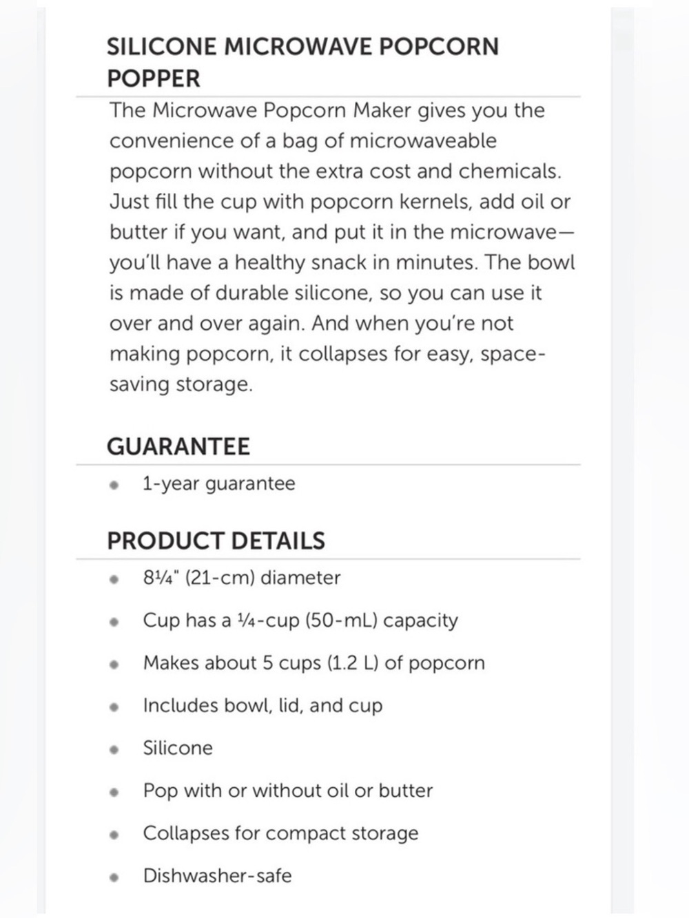 Pampered Chef Popcorn Maker 1457 red silicone bowl medium size collapsible - Picture 5 of 5